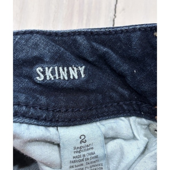 American Eagle Womens Skinny Jeans Size 2 Dark Wash Stretch Denim - Picture 6 of 11